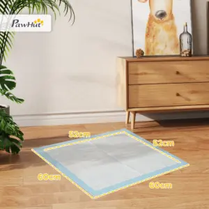 PawHut 80 tappeto per addestramento cani, impermeabile, 6 strati con superficie ad asciugatura rapida, protezione, 60x60 cm 2