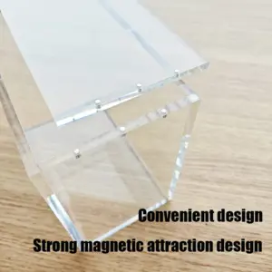 SCATOLA DISPLAY Per POKE Vetrina booster acrilica antipolvere Protezione ETB Protezione scatola Poke Custodia protettiva in plastica trasparente acrilica 2