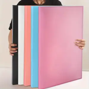 Libro portaoggetti per pittura diamante A2 da 1 pezzo - 30 sacchetti trasparenti, 60 dipinti bifacciali, organizer di grande capacità in PP addensato 1