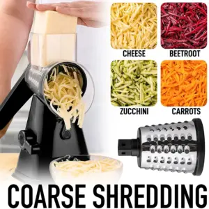 LMETJMA grattugia rotante per formaggio con manico grattugie per verdure manuali trituratore affettatrice per noci smerigliatrice con forte Base di aspirazione JT122 2