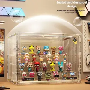 Grandi disegni contenitivi Organizzatore in acrilico per figure da collezione e scatole cieche Giocattoli Action Figures Scatola per organizzatori da tavolo 2