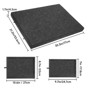 Tappetino per Puzzle in Feltro Leggero e Portatile, Antiscivolo con 6 Cassetti per l'Organizzazione, Protezione per Puzzle per Adulti e Bambini 2