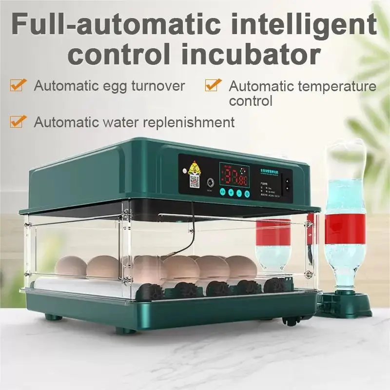 Incubatrice per 9/15/24/36 Uova con Cassetto, Sistema Automatico di Rifornimento dell'Acqua Ionica e Controllo della Temperatura 3