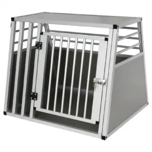 Gabbia da trasporto per cani da compagnia in alluminio per gatti Cani Gabbia per animali traspirante Gabbia da viaggio per auto Trasporto Case per animali domestici Tenda Forniture per cani 2