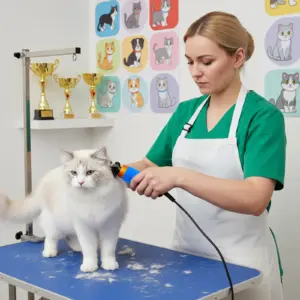 Tosatrice Elettrica Professionale per Animali Domestici, Tosatrice a Velocità Variabile e Bassa Rumorosità per Cani e Gatti con Lama in Ceramica e 4 Pettini Guida 1