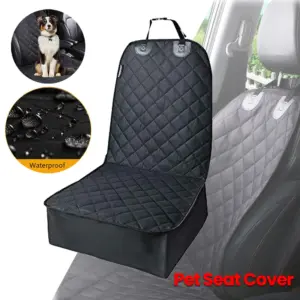 Coprisedile anteriore per auto per cani Impermeabile antiscivolo Tappetino per sedile posteriore per auto Sedile posteriore pieghevole Protezione per animali domestici per auto Camion SUV 1