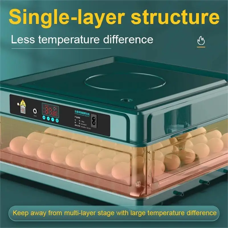 Incubatrice per 9/15/24/36 Uova con Cassetto, Sistema Automatico di Rifornimento dell'Acqua Ionica e Controllo della Temperatura 4