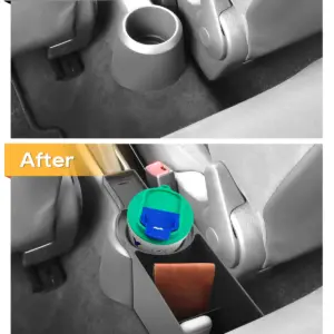 LFOTPP Auto posteriore Cup Holder Box di stoccaggio per VW Up / Seat Mii / Skoda Citigo 2013-2021 Auto Interior VW Up Accessori 2