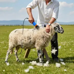 Tosatrice Elettrica Professionale per Animali Domestici, Tosatrice a Velocità Variabile e Bassa Rumorosità per Cani e Gatti con Lama in Ceramica e 4 Pettini Guida 2