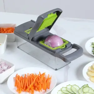 Tagliaverdure affettatrice multifunzione frutta pelapatate carota grattugia accessori da cucina cesto affettatrice di verdure 2