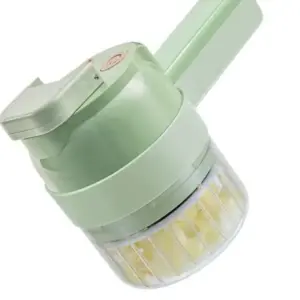 4 IN 1 Cucina di Casa Elettrico Tagliaverdure Buccia di Cibo Affettatrice Palmare Senza Fili Aglio Masher Cibo Chopper Tritacarne 1